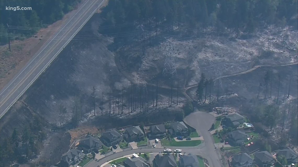 Neighbors rally as Sumner Grade Fire slows down near Bonney Lake 