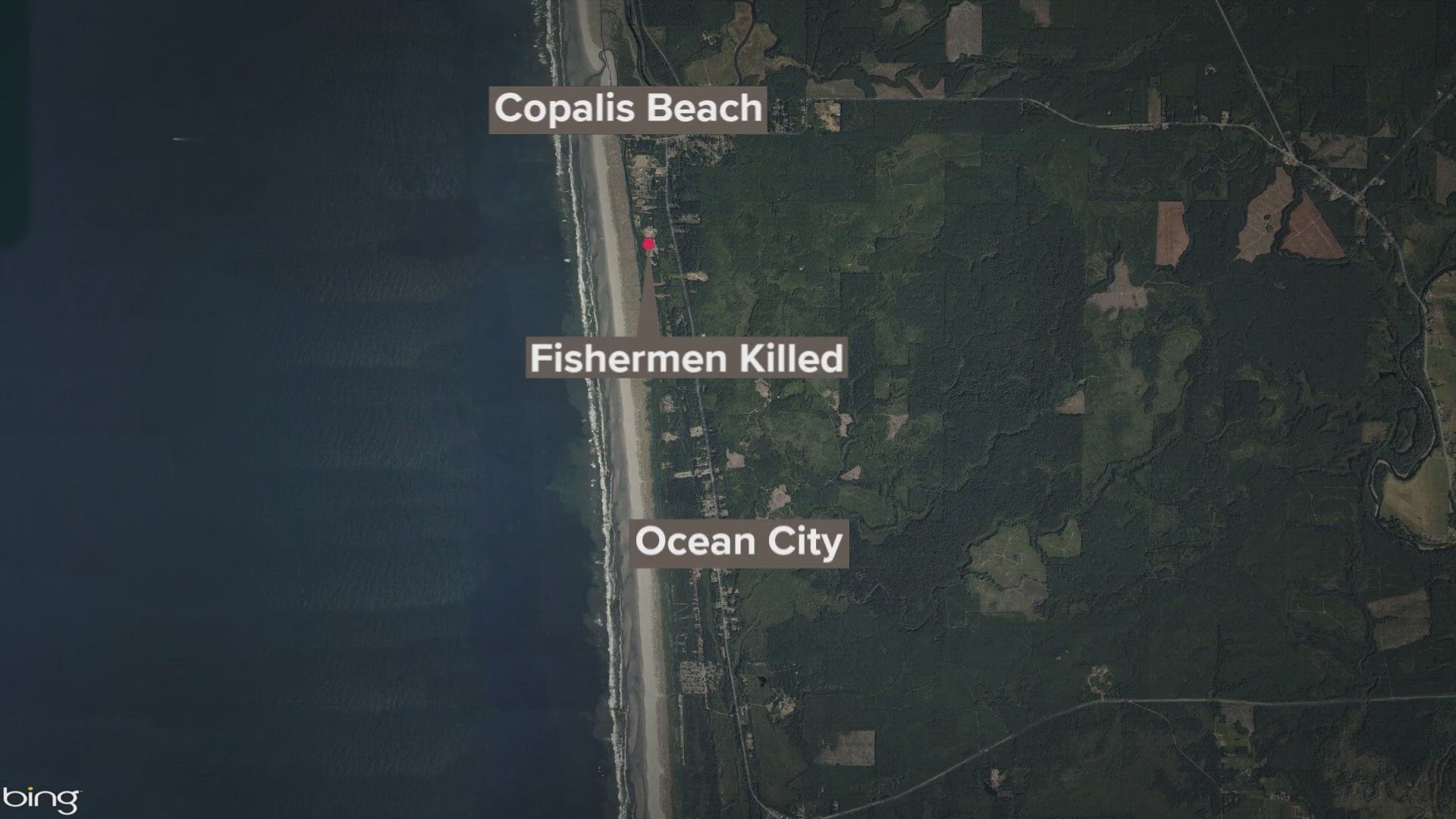 The two were surf fishing when they were swept away by a wave and drowned, according to the Grays Harbor Sheriff's Office.