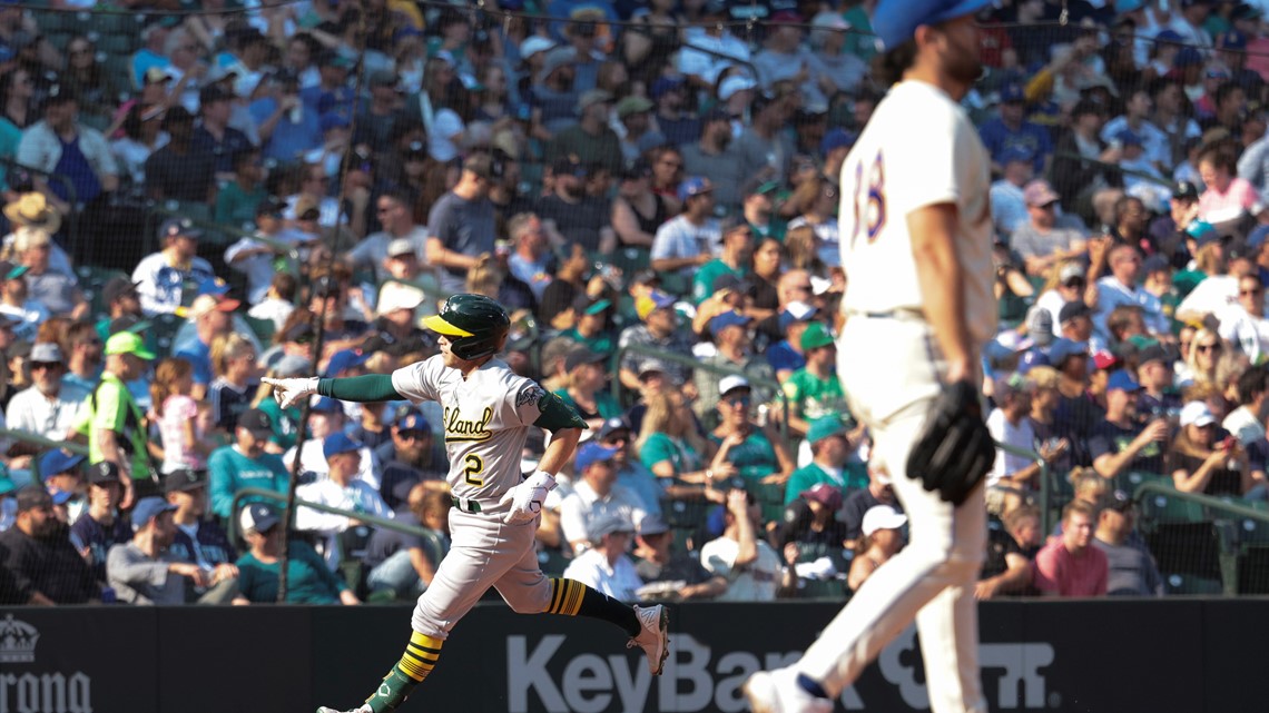 Luis Castillo strikes out 8, surging Mariners drop A's 5-1