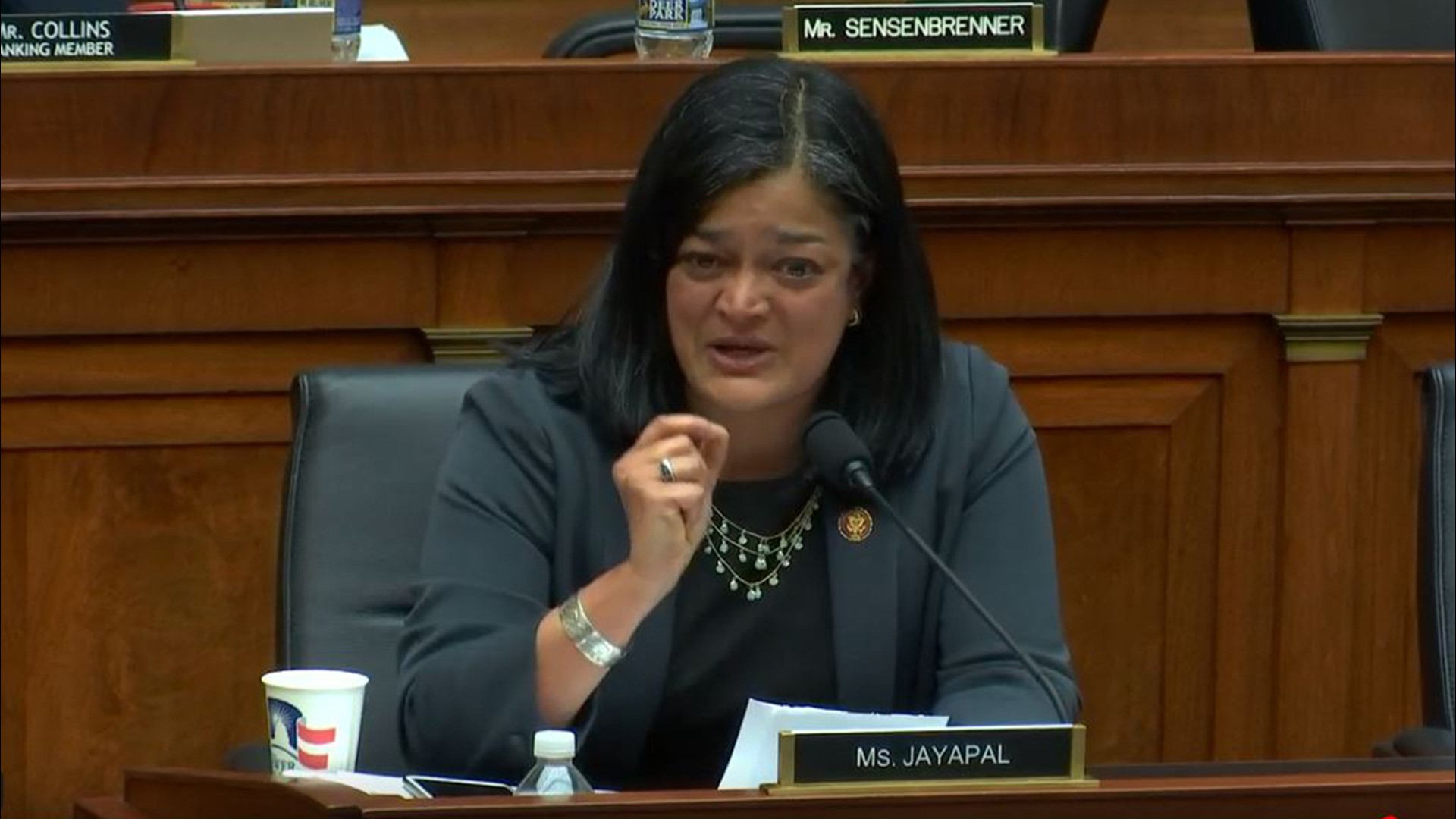 Jayapal said she was locked down during last week's siege with lawmakers who refused to wear masks.