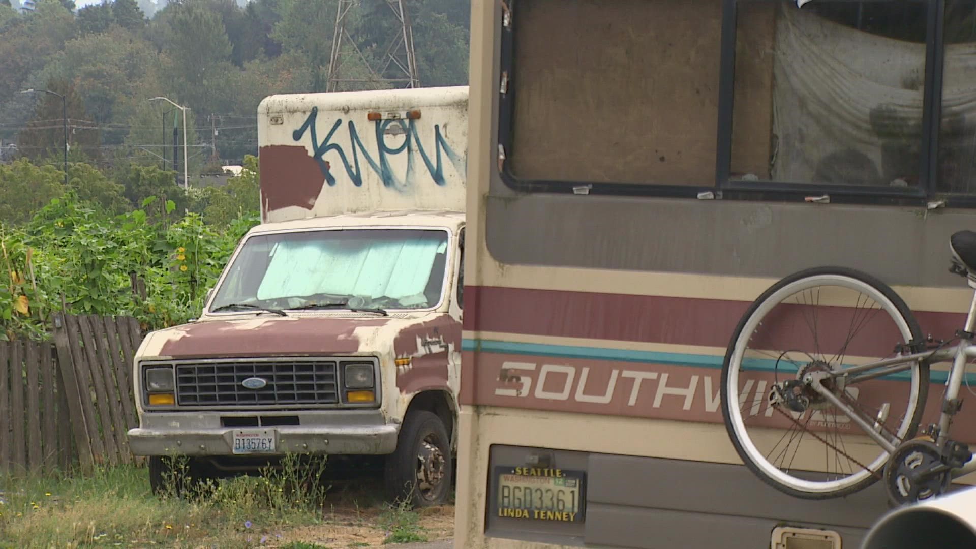 For about three years, some Beacon Hill residents have been dealing with an RV encampment parked on the right of way. In one case, just feet from someone's home.