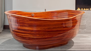 Imagine Relaxing In A 40 000 Wooden Bathtub Handmade In