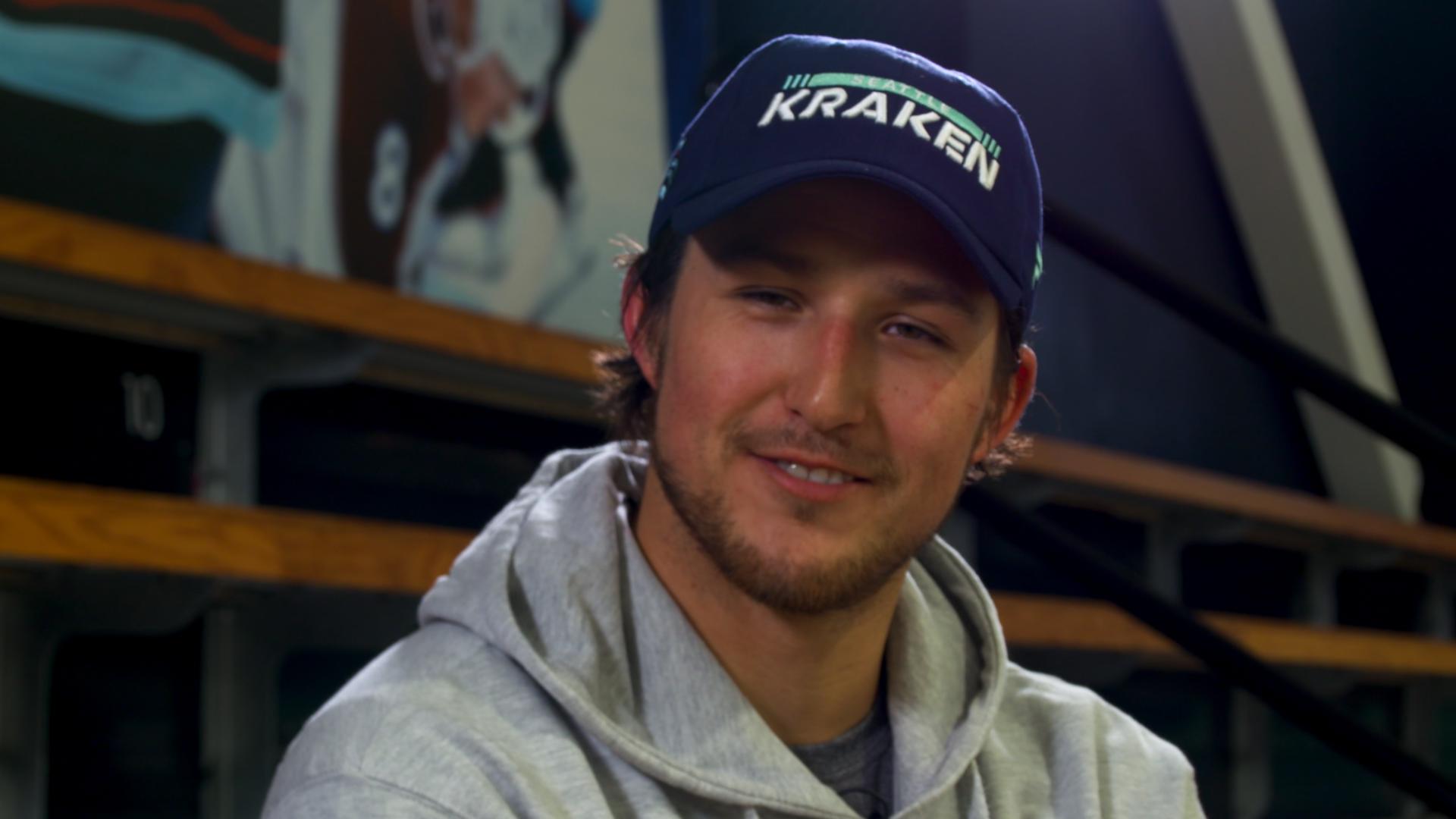 The Stanley Cup champion was a big signing in the offseason. He talks about the importance of representing indigenous people and a possible future Kraken Stanley Cup