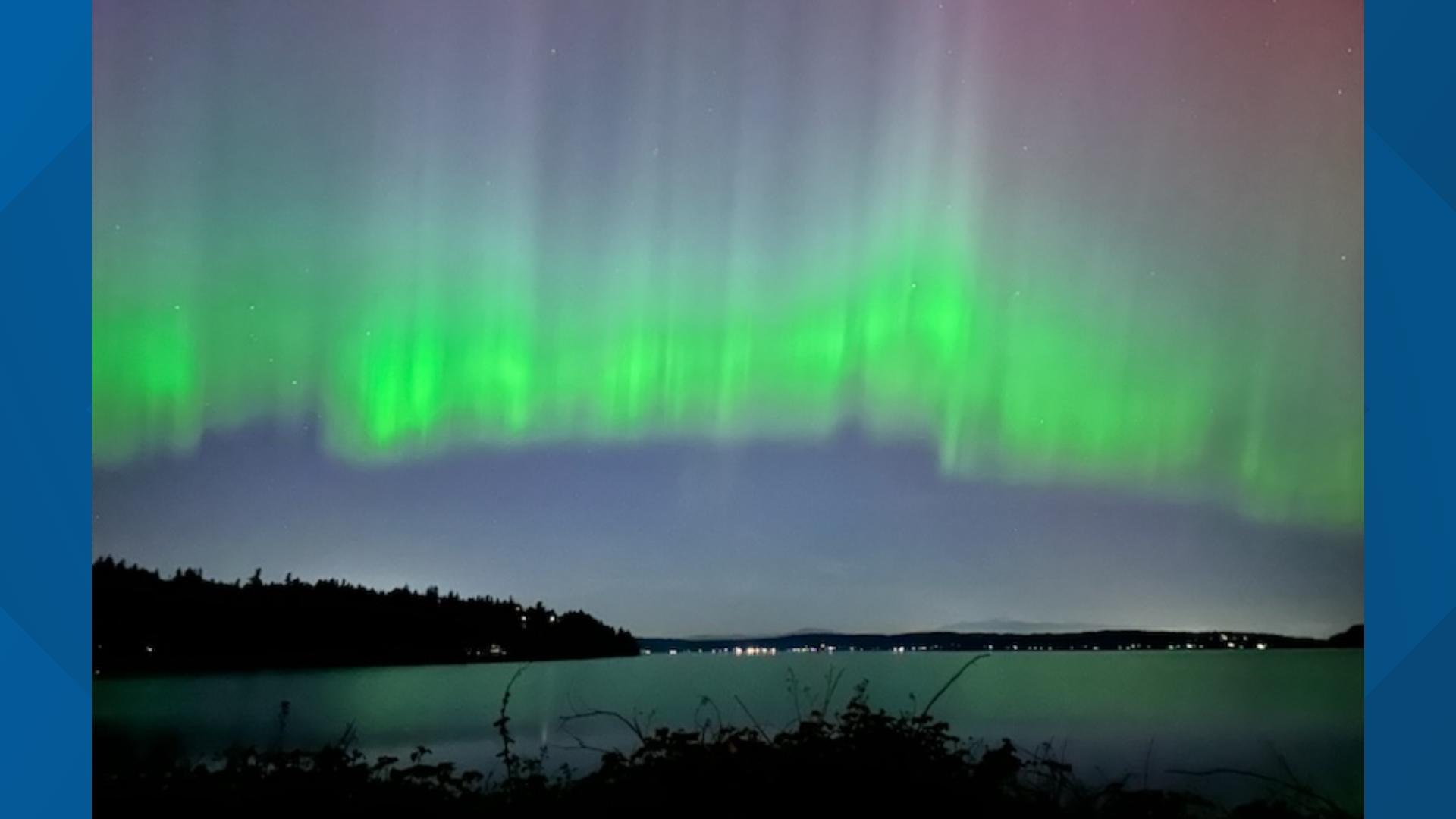 Northern lights may be visible over all of WA on Thursday night