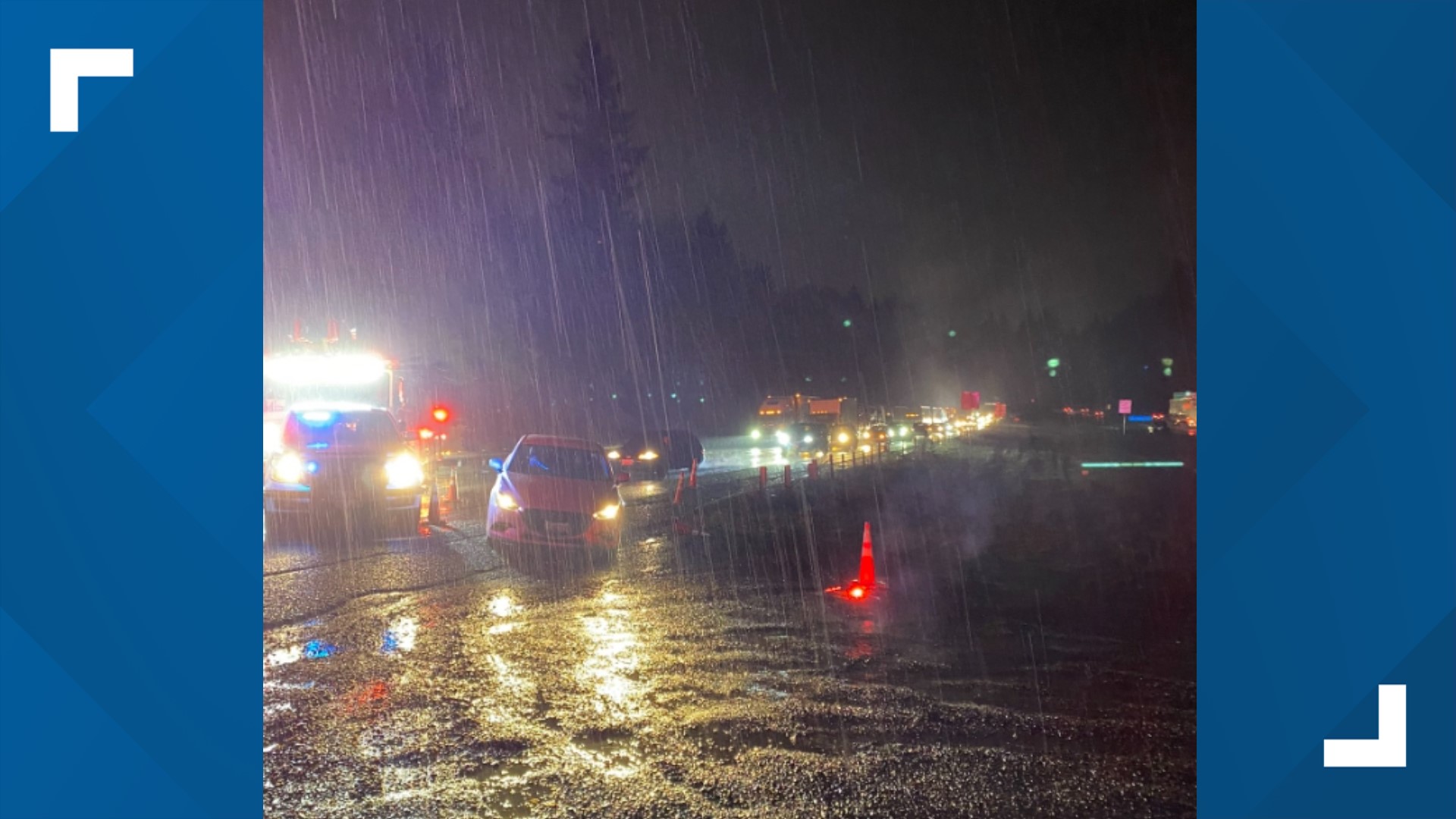 Washington State Patrol says drivers should expect long delays as they investigate.