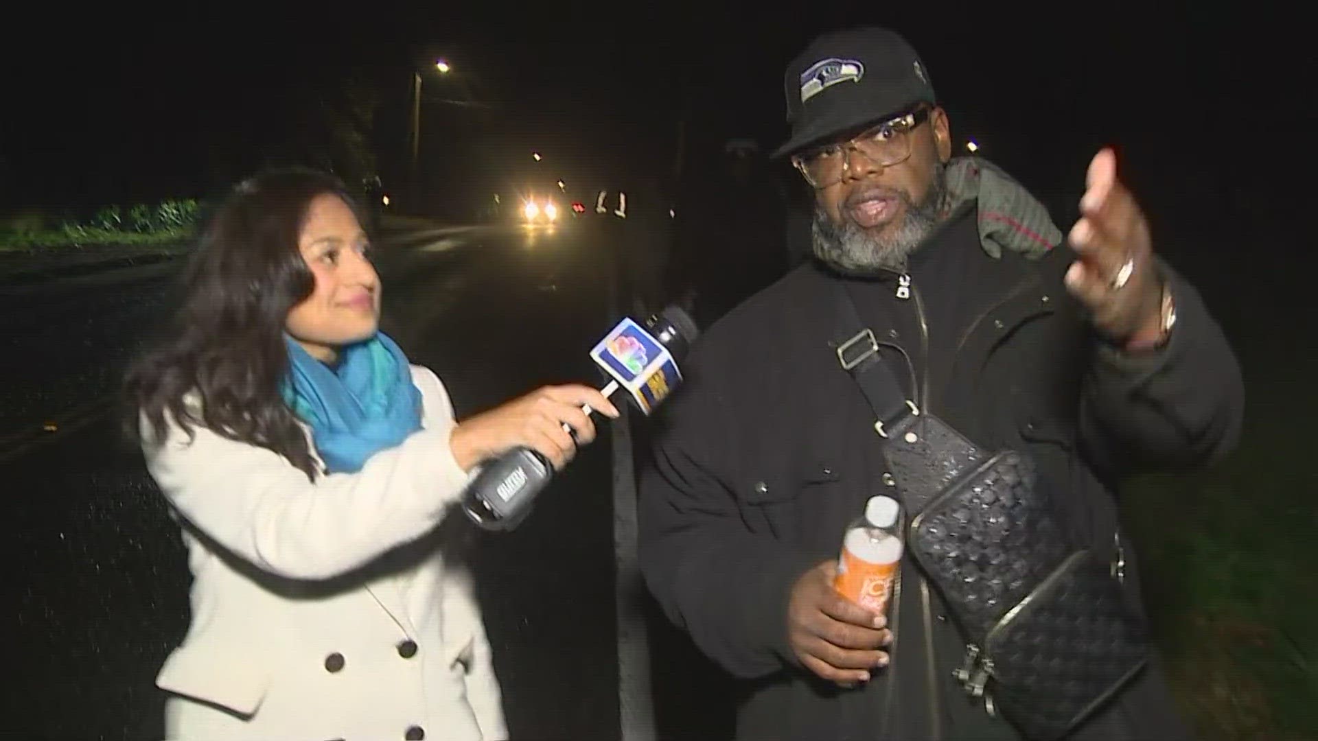 Parents and students in the district walked to school in the dark Wednesday morning alongside KING 5 to show local leaders how dangerous the trip can be.