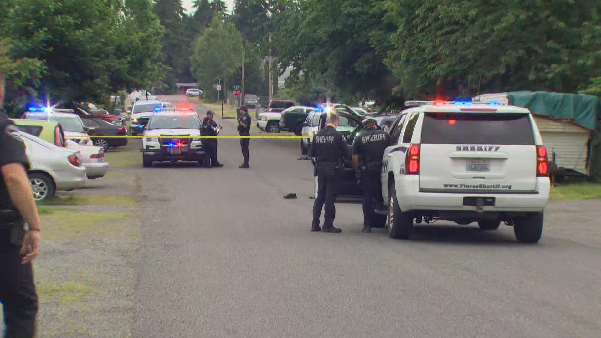 Pierce County deputies responded to a shooting in Parkland near the campus of Pacific Lutheran University