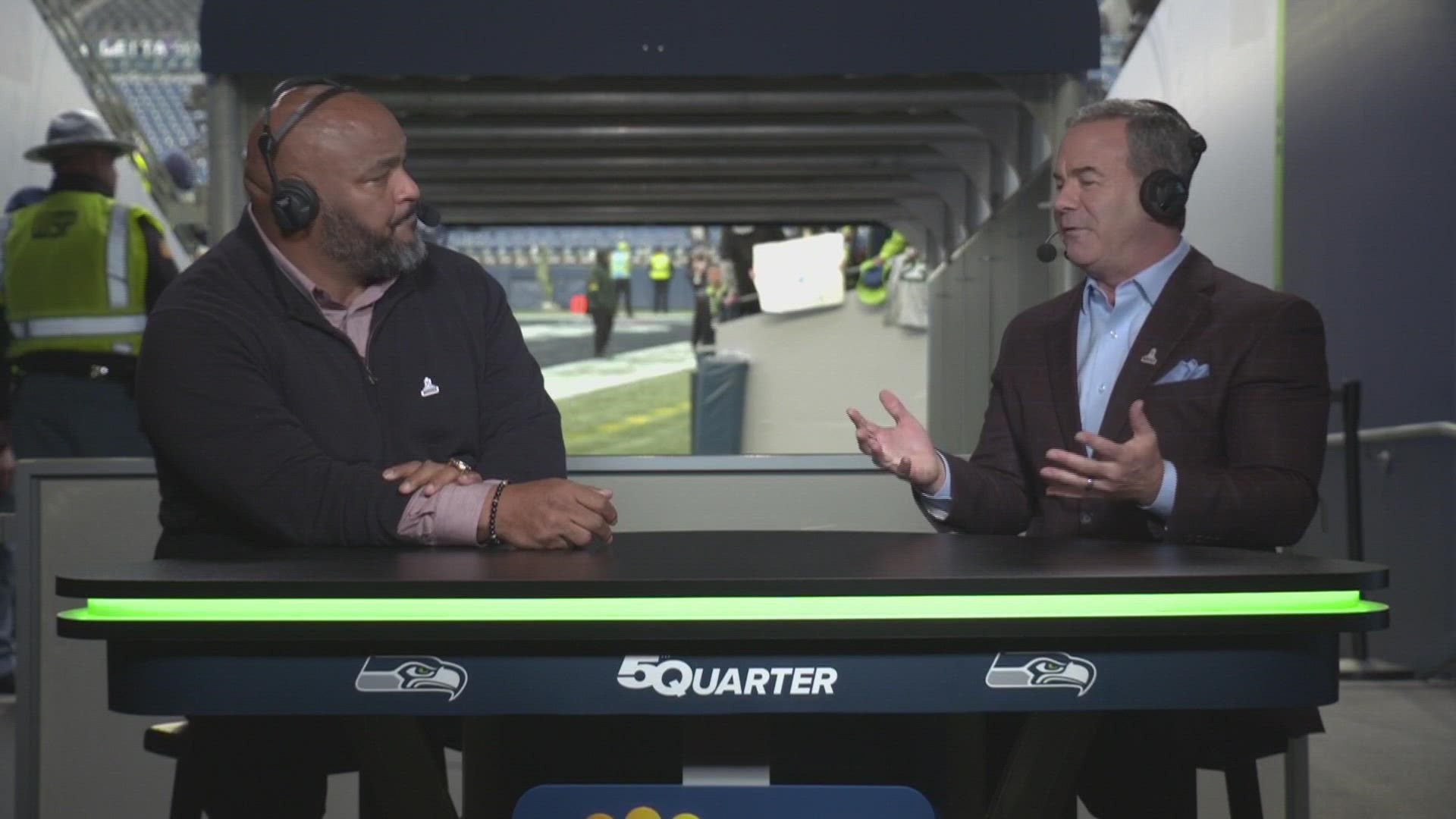 KING 5 Seahawks analyst Walter Jones breaks down how Seattle managed to slow down one of the NFL's top running backs in the victory over the Giants on Sunday.