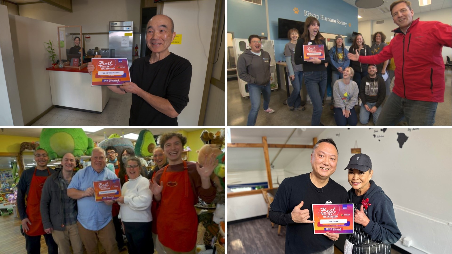 KING 5 Evening's annual Best of Western Washington contest just wrapped up. Check out a few of the winners! Sponsored by Kitsap Credit Union