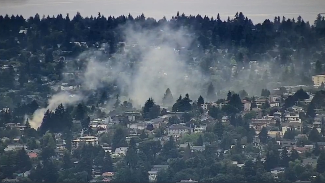 Crews battle 3-story, 2-alarm apartment fire in Seattle | king5.com
