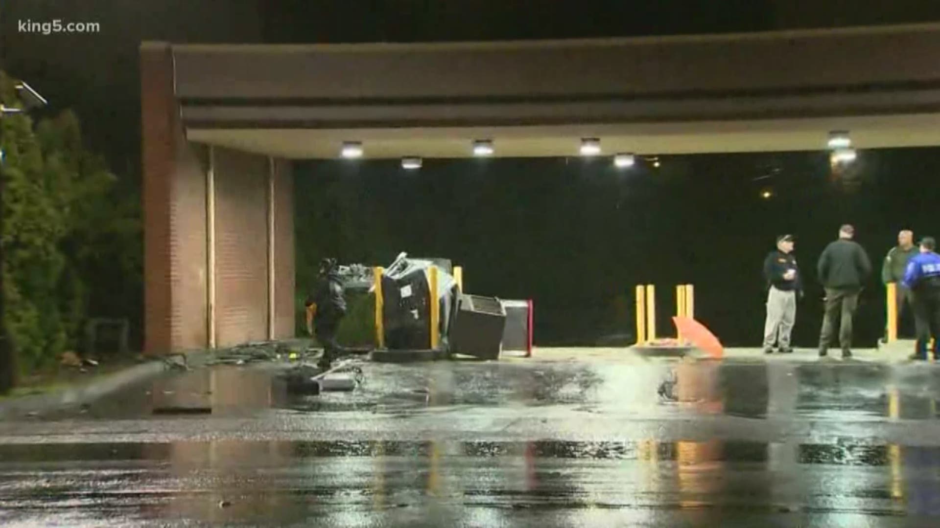 The FBI and Tacoma PD are investigating after an ATM was blown up at a Wells Fargo in Tacoma.
