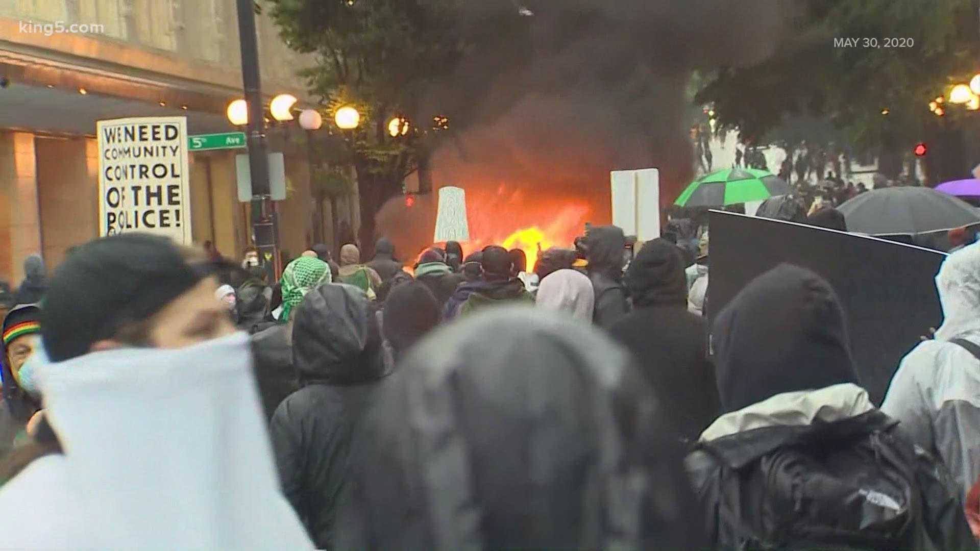 The media organizations also include KIRO-TV, KOMO-TV, KCPQ-TV and The Seattle Times. Seattle police are looking for higher resolution footage from the May 30 riots.