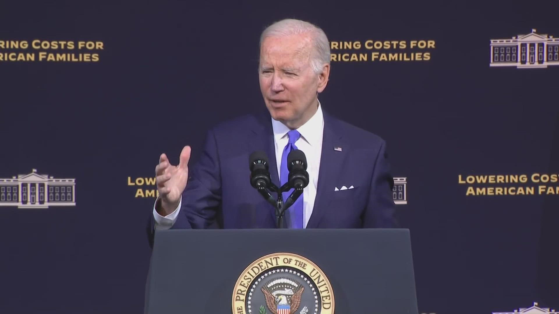 Biden visited Seattle Friday and touched on his efforts to grow the green energy economy, signed an executive order and talked about lowering costs for families.