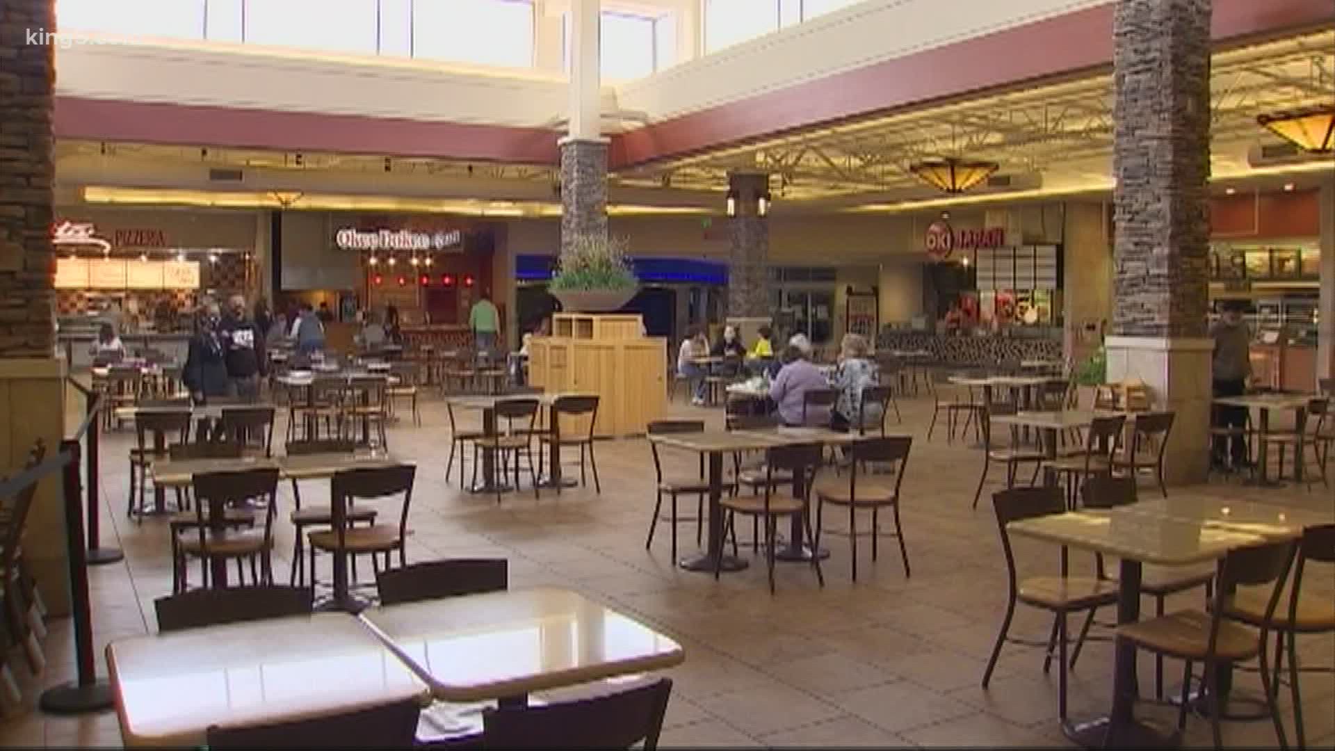 South Hill Mall in Puyallup reopened this weekend after Pierce County got the go-ahead to move into Phase 2 of the state's Safe Start reopening plan.
