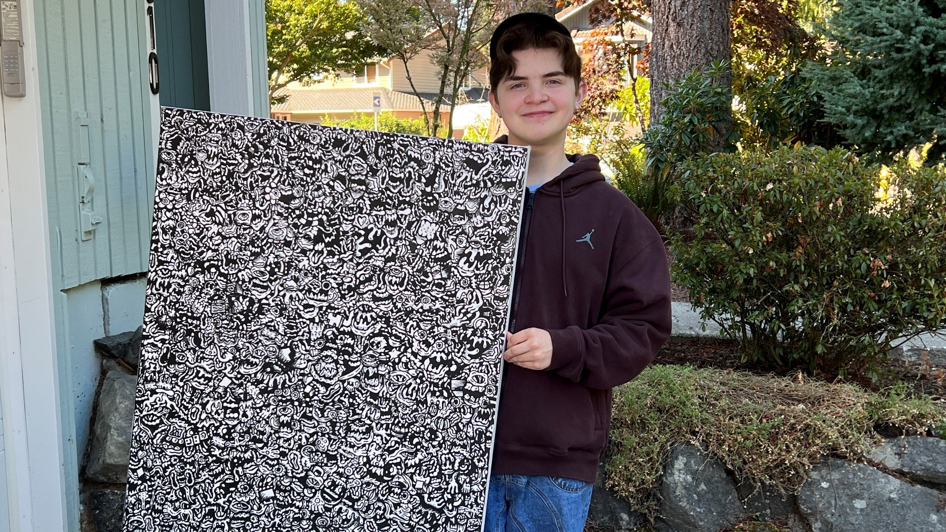 Jaiden Stipp, known as Jasti, sold his first art piece for 30 thousand dollars! #k5evening