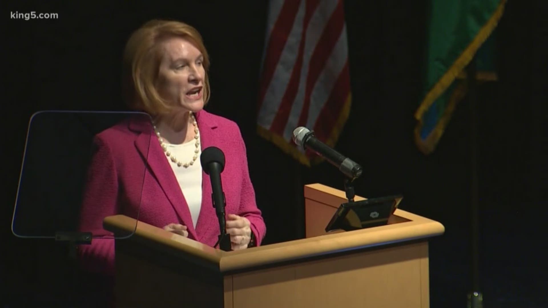 Seattle Mayor Jenny Durkan says Seattle is at a turning point. She gave her State of the City address and stressed the urgency of meaningful solutions to homelessness and the lack of affordable housing. KING 5's Angela Poe Russell has the details.