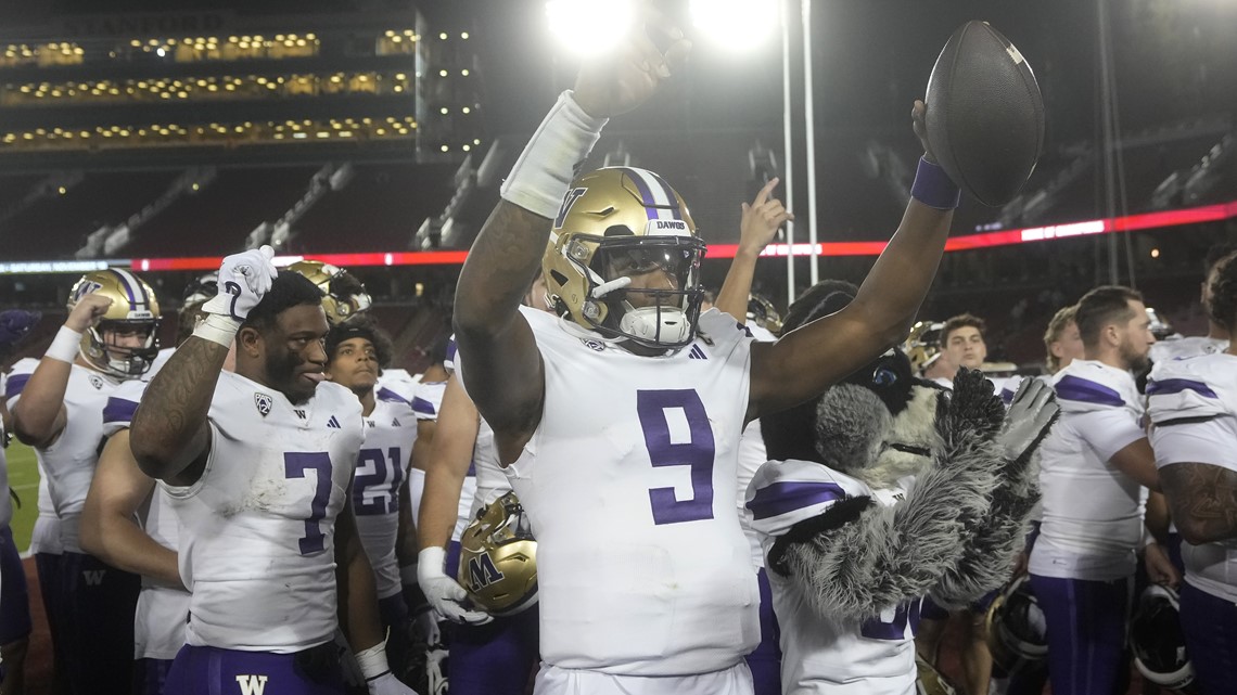 Penix Throws 4 TD Passes And No. 5 Washington Beats Stanford 42-33 ...