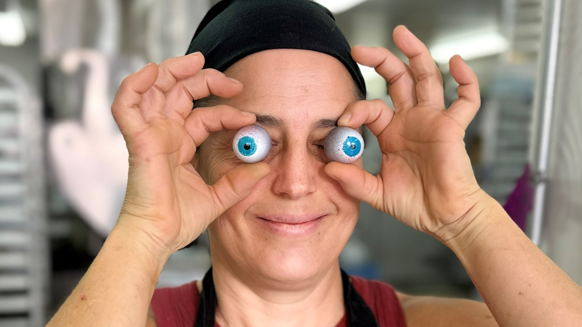 Andrea Terrenzio makes eyeball and ghost bonbons at Dolcetta Artisan Sweets in the Georgetown neighborhood. #k5evening