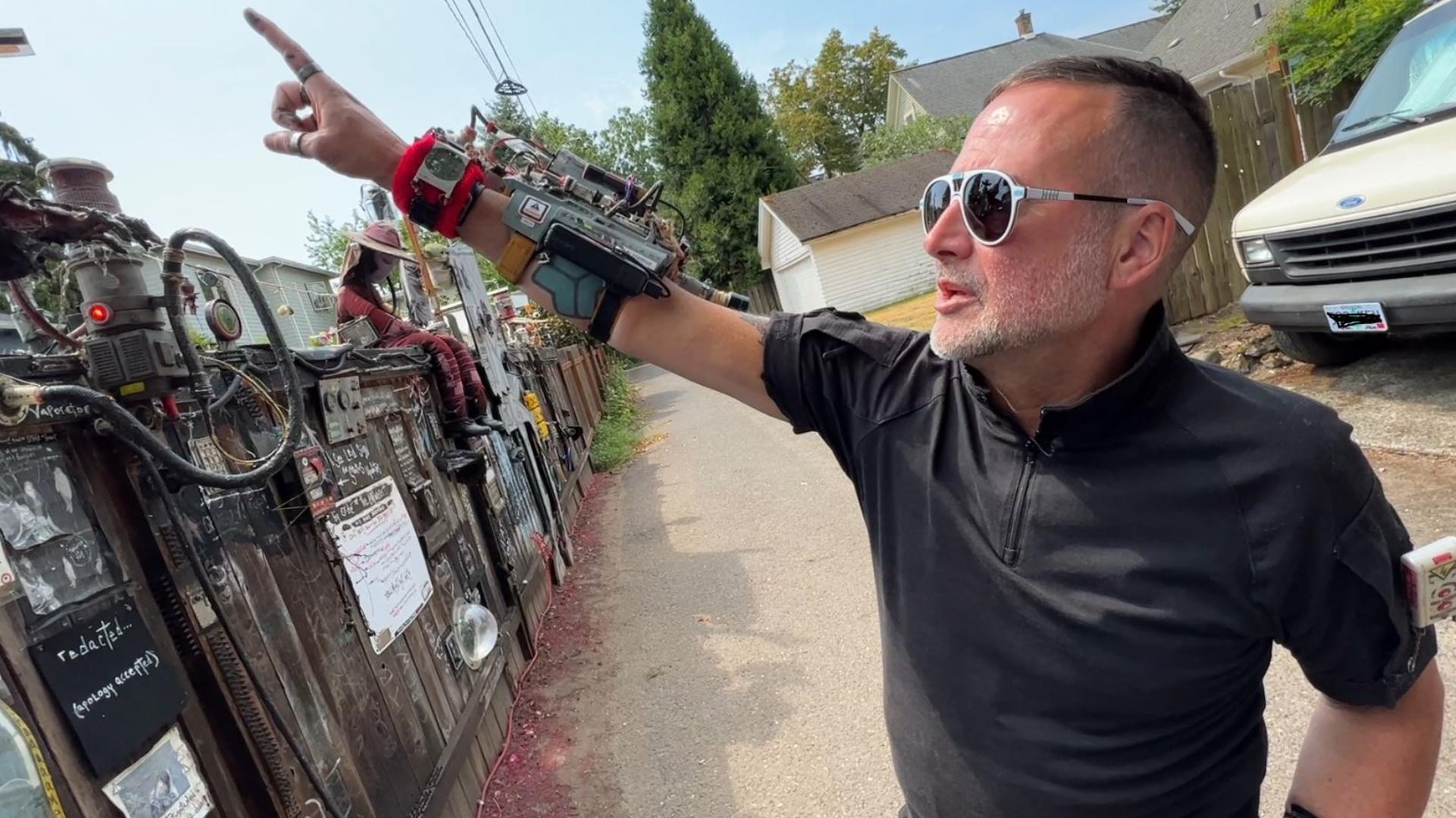 Robert Fortney's Robot Alley began as a crime deterrent. Now it's a must-see stop on the "Keep Portland Weird" tour. #k5evening