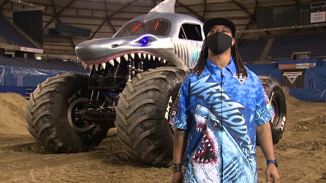 So This Is What It's Like To Be In The Driver's Seat Of The Megalodon Monster  Truck - TODAY