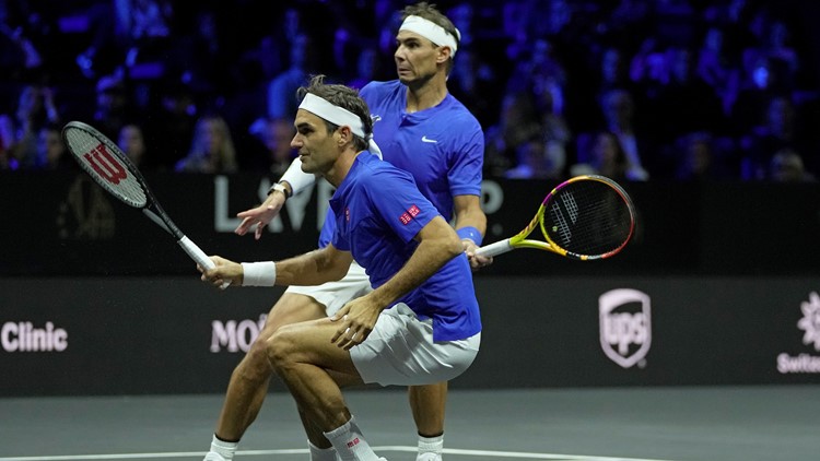 Roger Federer bids farewell alongside Nadal in last match