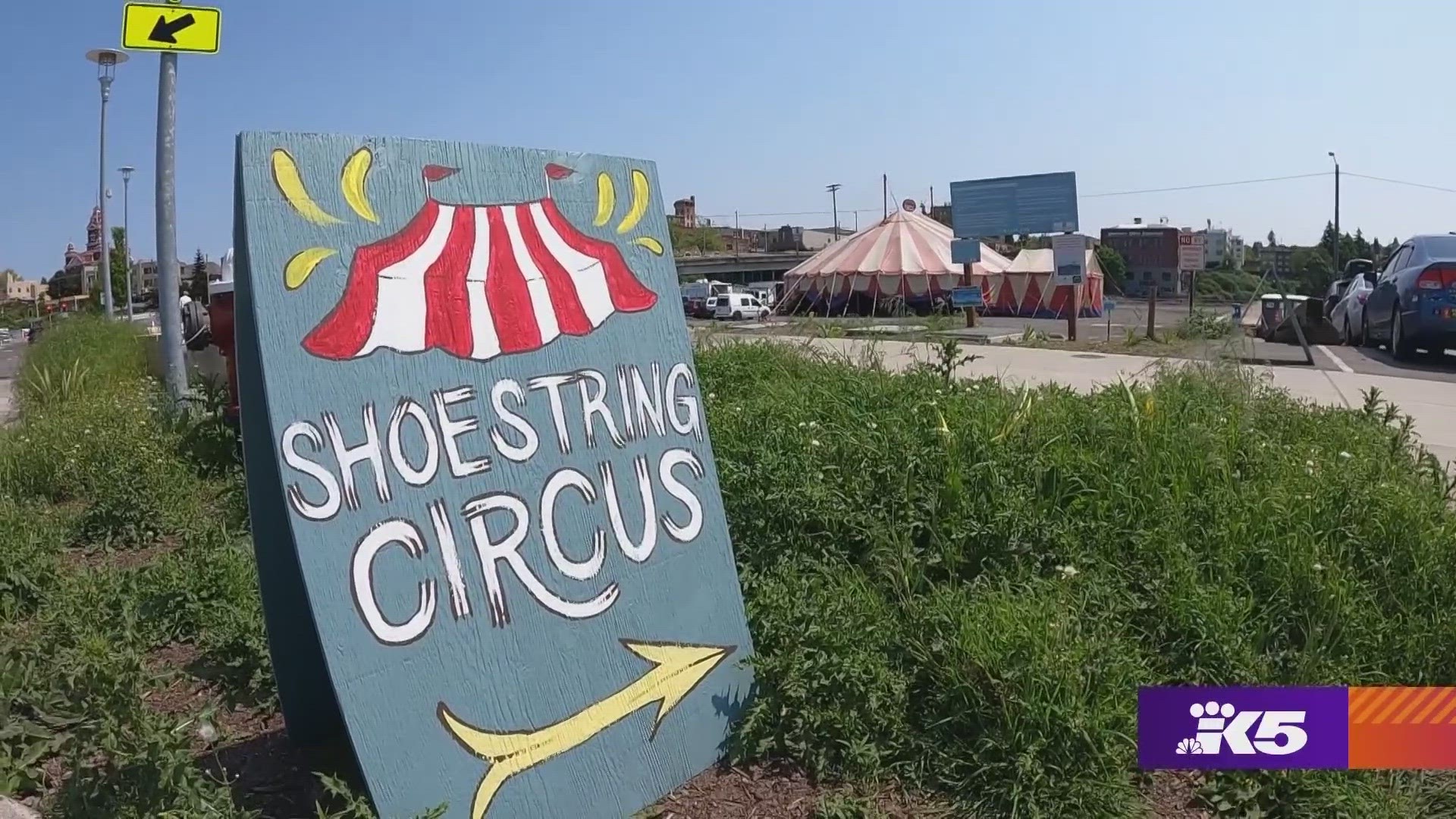 The homegrown circus puts up a tent and puts on a show. #k5evening