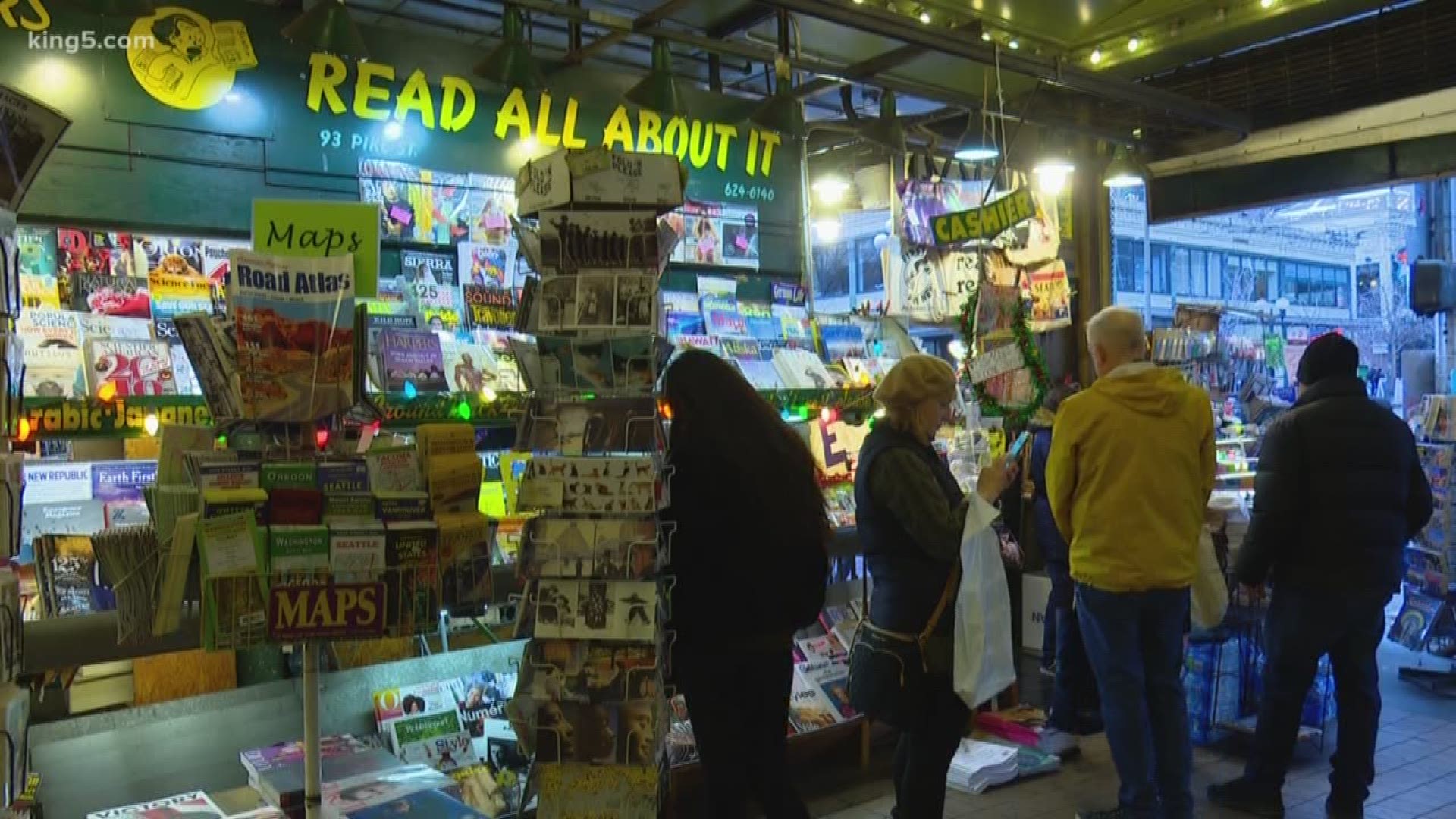 After 40 years inside Pike Place Market, First & Pike News will close on December 31, 2019.