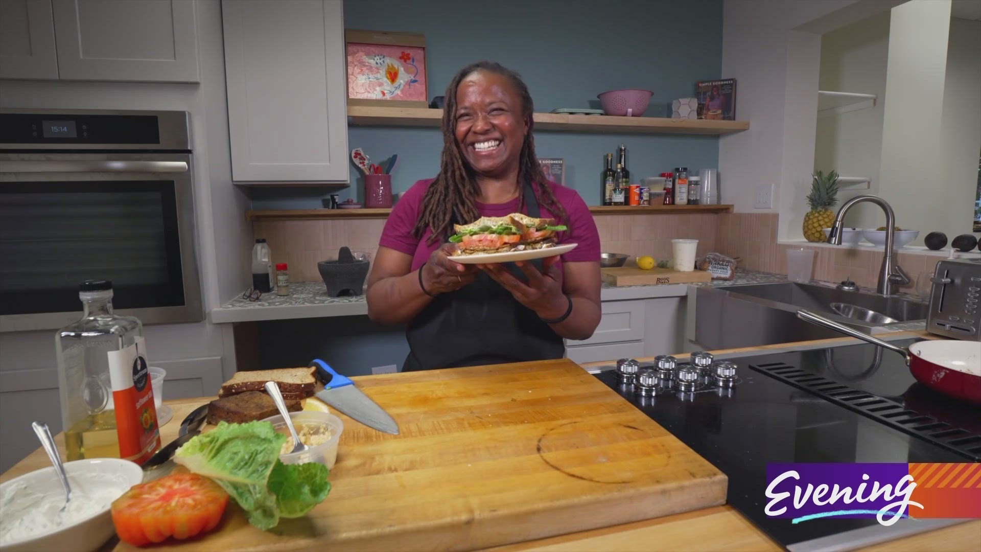 Chef Makini Howell is making a plant-based BLT.