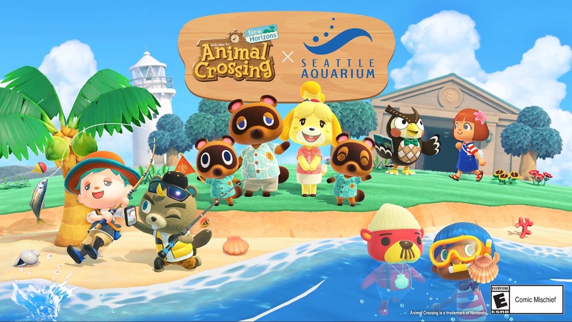 The Seattle Aquarium is bringing Animal Crossing: New Horizons to life with a new immersive exhibit, opening Oct. 7.