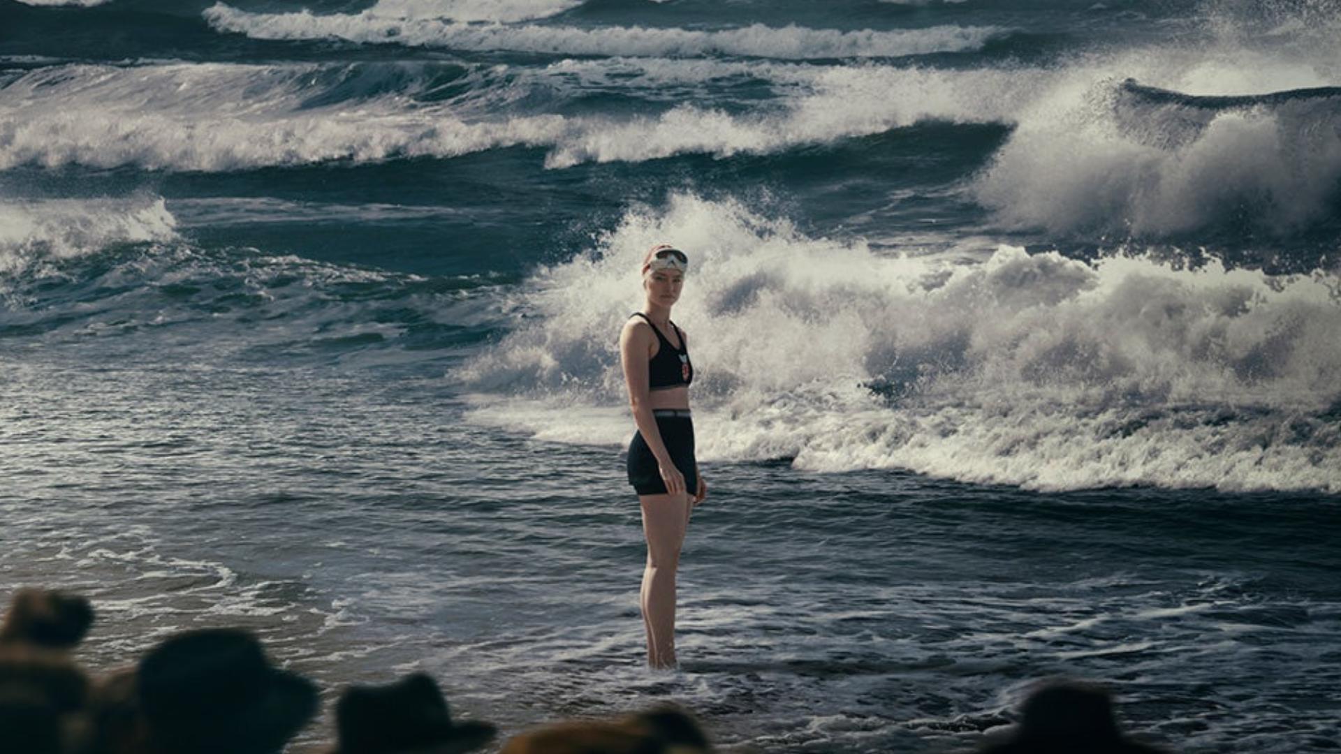 "Young Woman and the Sea" is based on the first woman to swim the English Channel in 1926. #k5evening