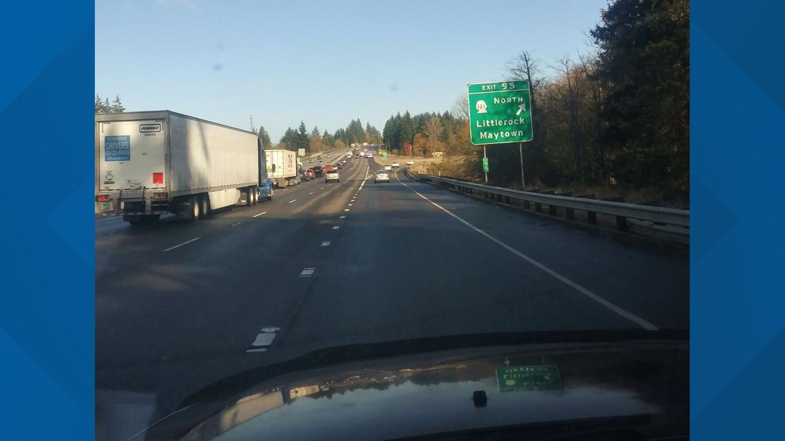 Motorcyclist killed in collision with semi-truck on I-5 near Tumwater ...