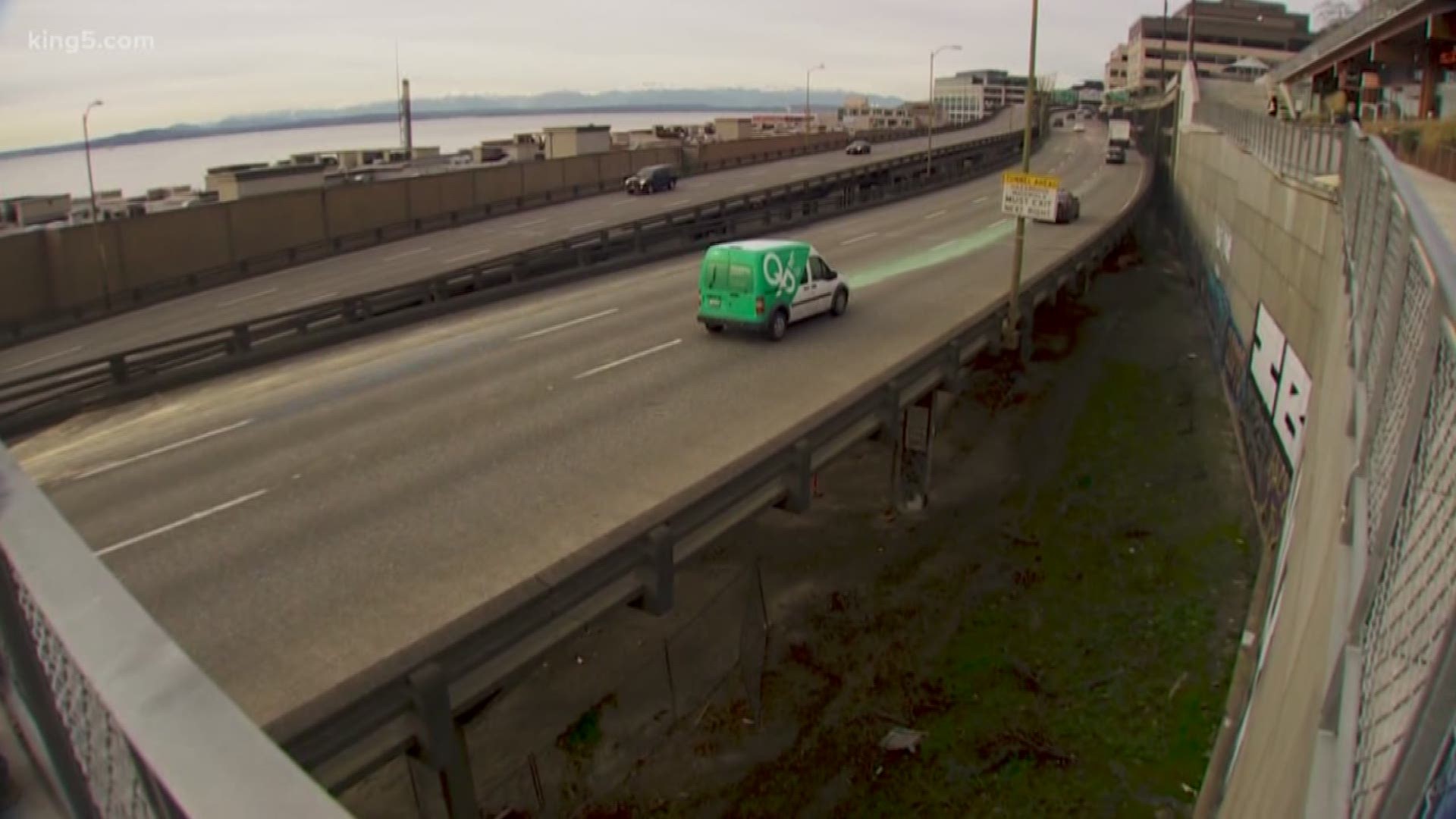 The Seattle viaduct brought out a flood of traffic and memories on Friday. The overlook at Pike Place Market was crowded with people attempting to get a last picture or capture a last moment of the concrete monolith. KING 5’s Chris Daniels was there