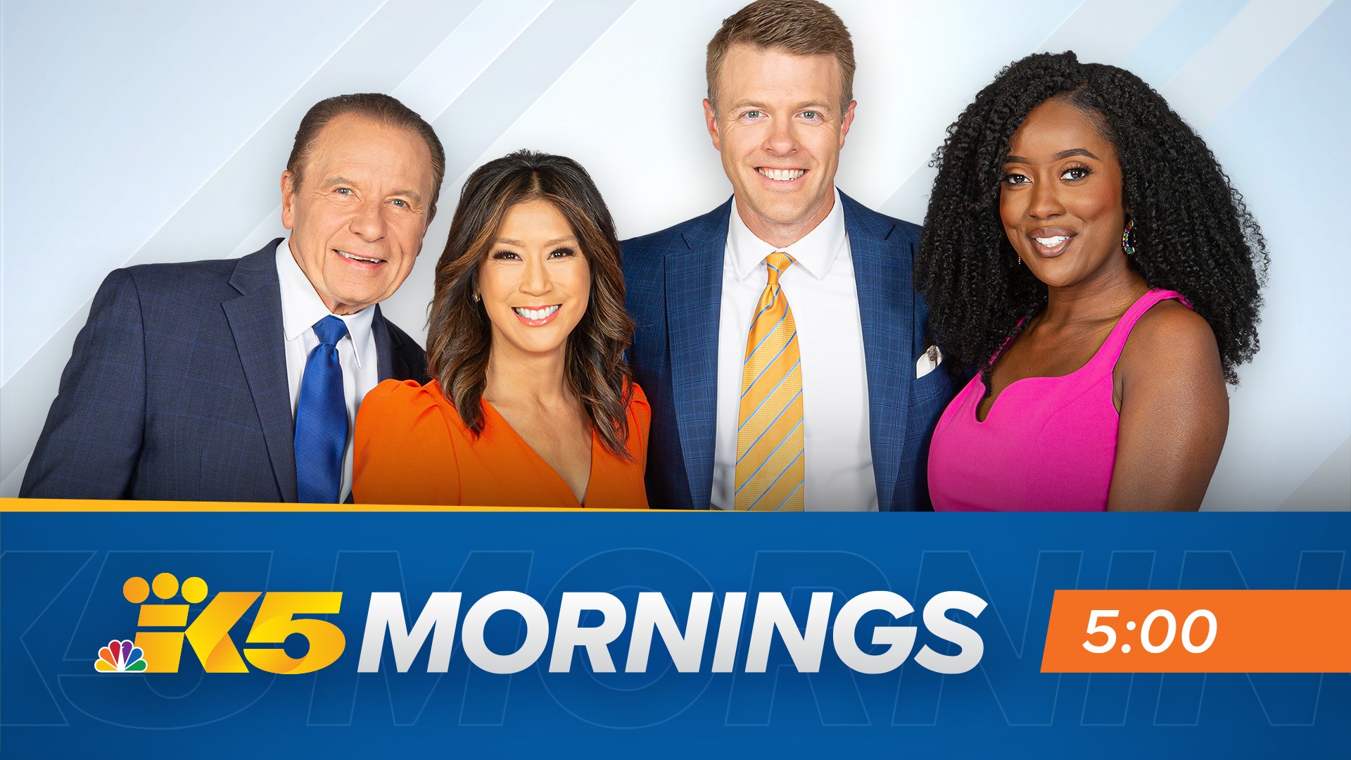 The KING 5 Mornings Team presents a first look at the biggest news stories in western Washington and beyond, along with up-to-the-minute weather and traffic.