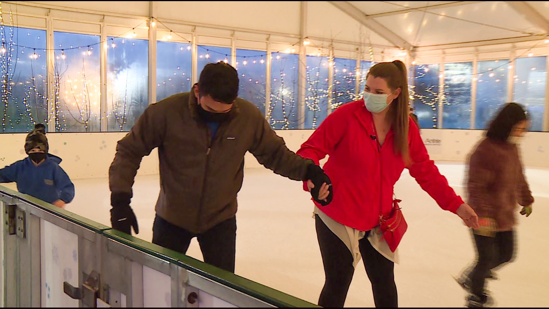 The pop-up skating rink has become a holiday tradition in Olympia. #k5evening