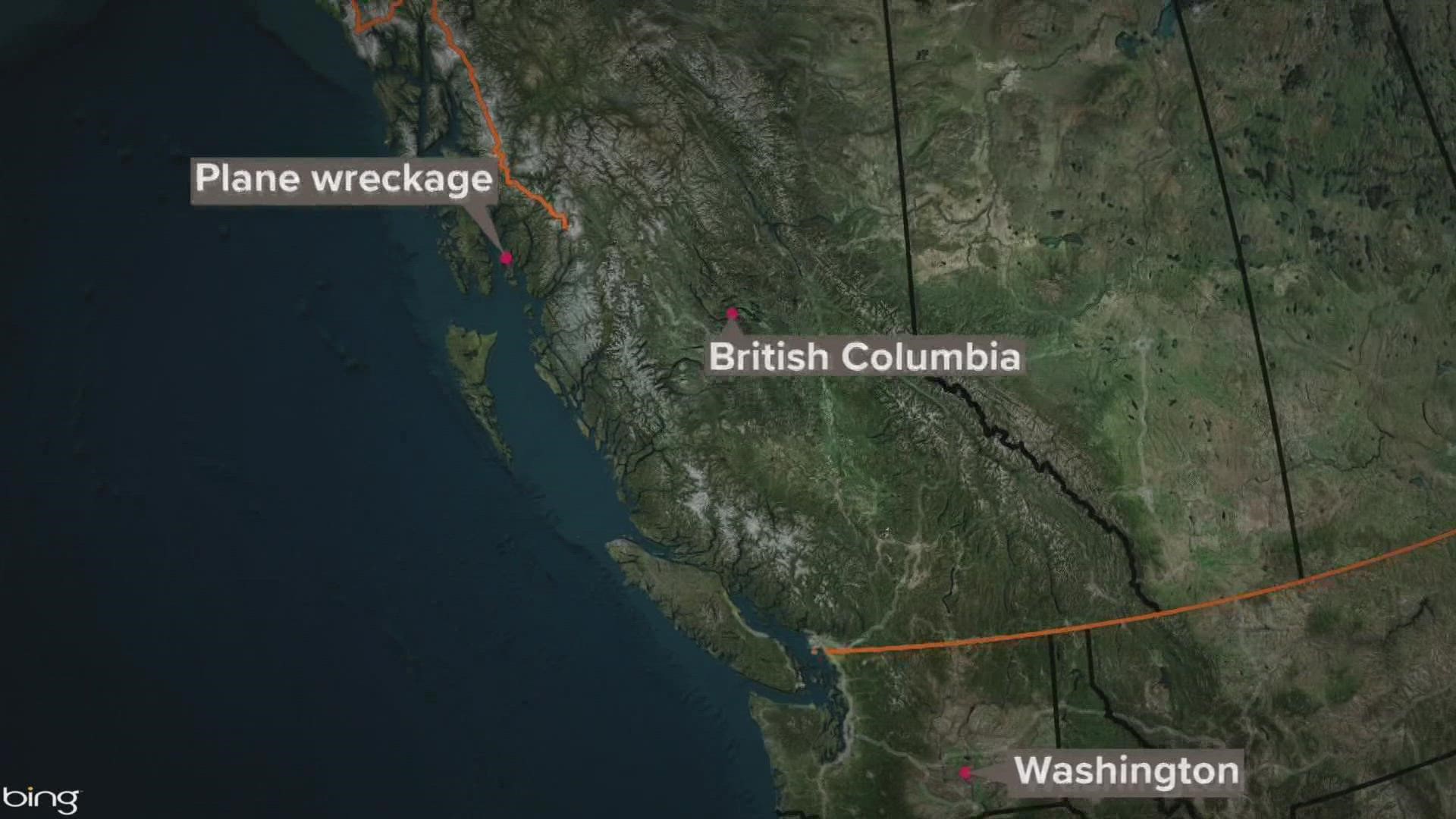 Holland America Line says the five passengers on the flight were from the company's cruise ship Nieuw Amsterdam, which departed from Seattle on July 31.