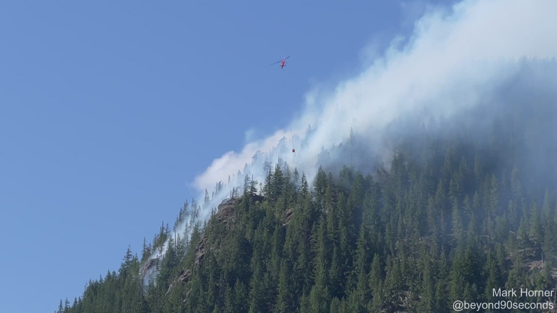 Sourdough fire impacting tourism along North Cascades Highway