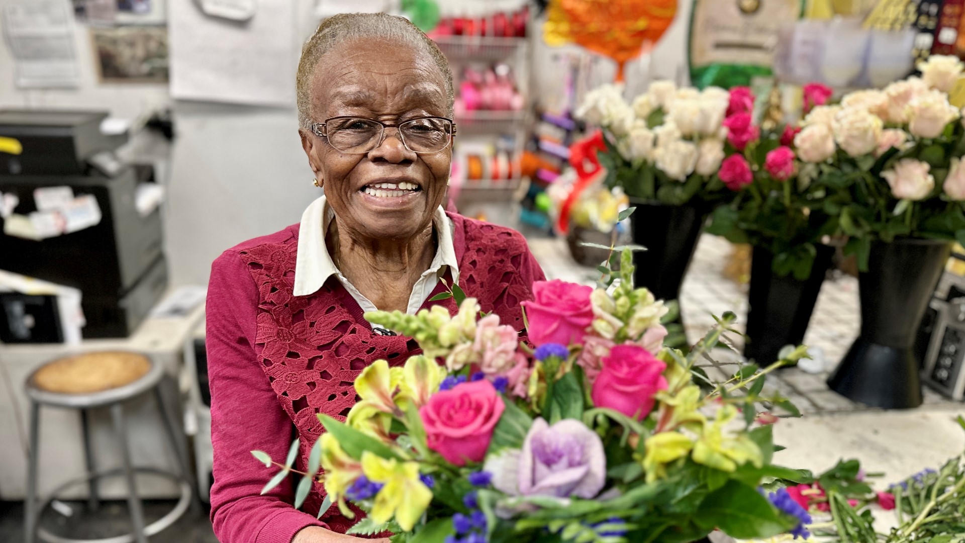Mary Wesley opened Flowers Just-4-U in 1984, the first black-owned floral shop in the Central District. #k5evening