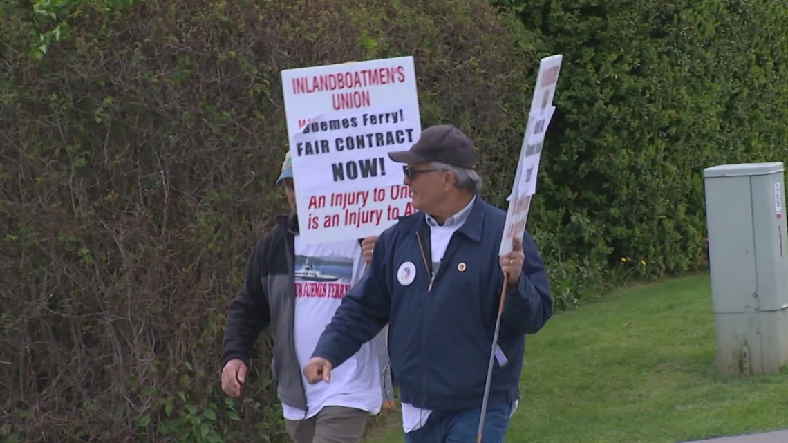 Guemes Island ferry workers stage one day strike - Vimarsana News