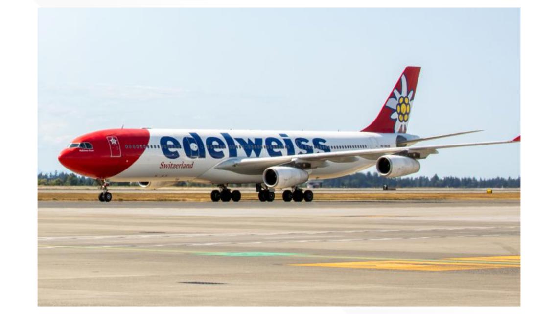 Edelweiss cancels Seattle-Zurich flight over jet fuel prices, lower demand