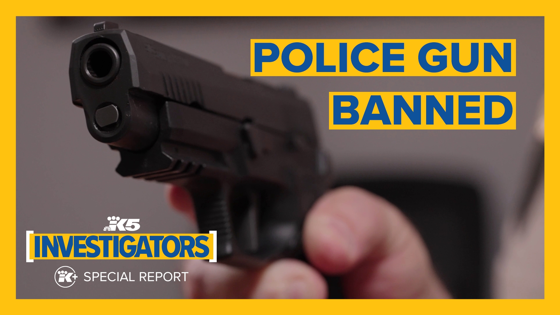 KING 5 Investigator Chris Ingalls looks into the controversial Sig Sauer P320 handgun and its impact on Washington police departments.