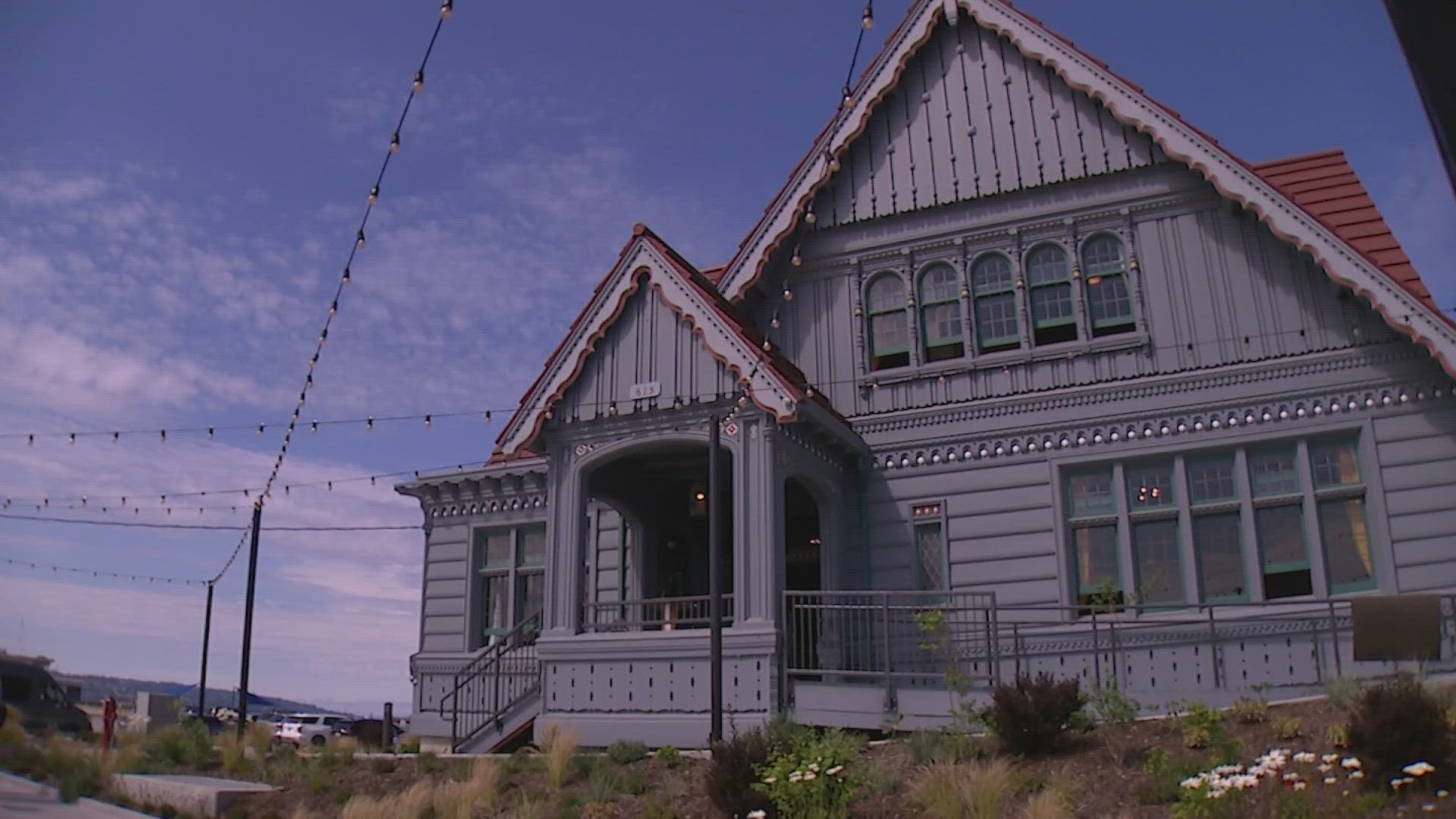 The new coffee and whiskey bar is housed in a century-old Weyerhaeuser building.