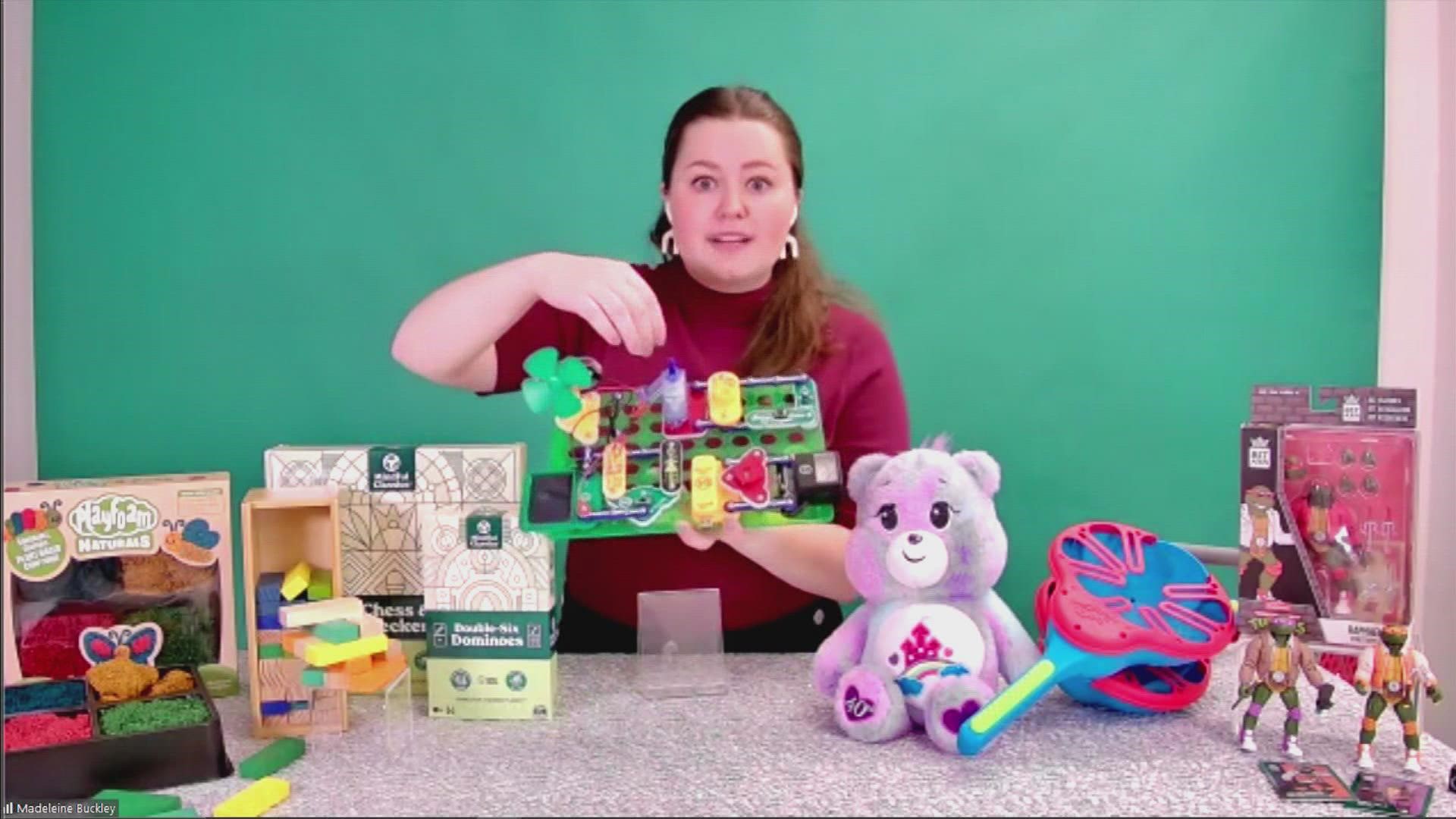 The Toy Insider wants Washingtonians to consider some eco-friendly toy options when checking off their gift list.