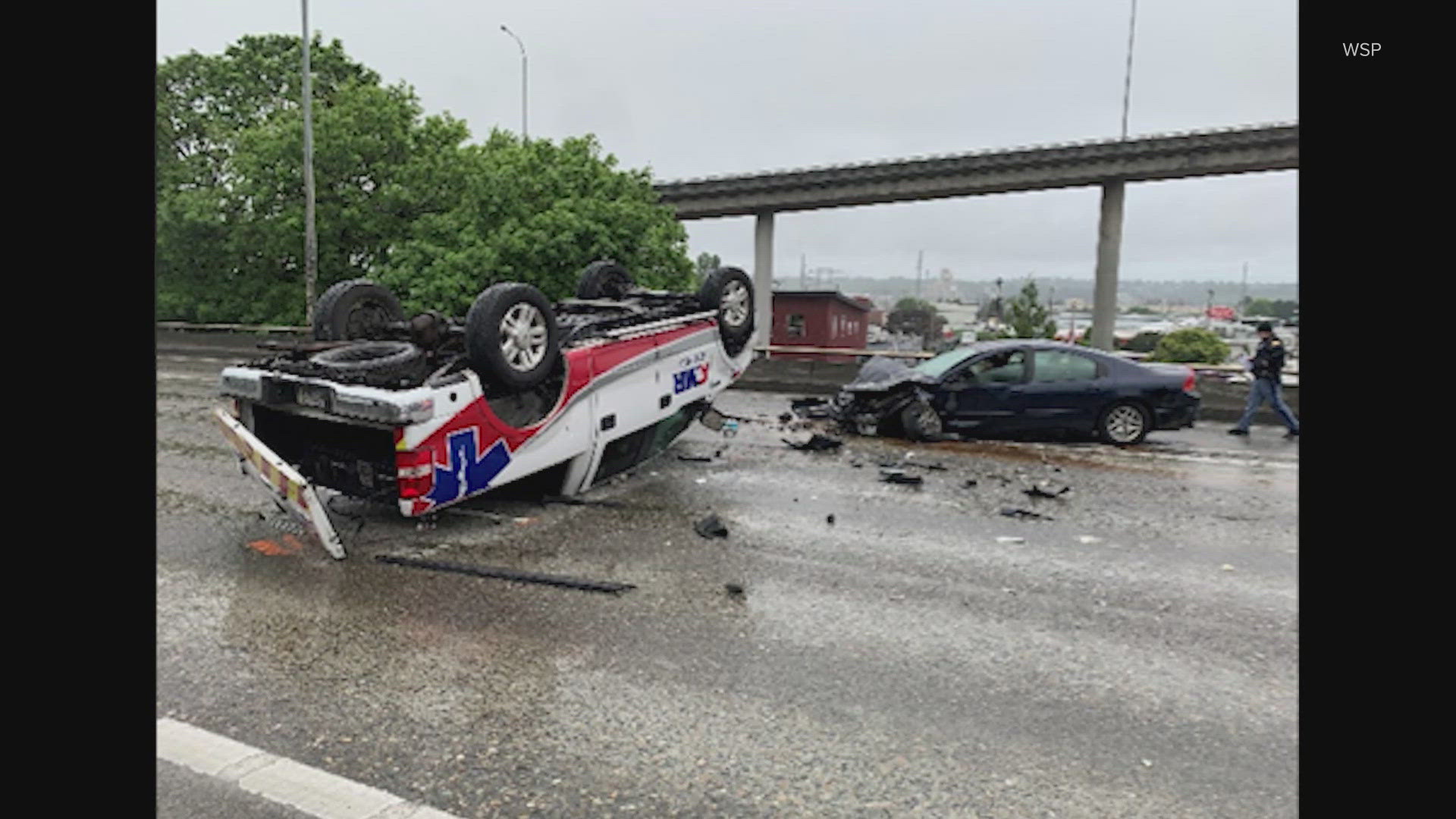 WSP learned during the initial investigation that the driver of one of the vehicles involved had left the scene before law enforcement arrived.