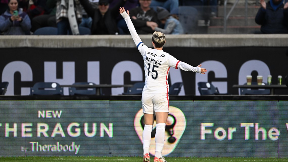 Rapinoe bids farewell as record NWSL crowd, sports greats pay tribute