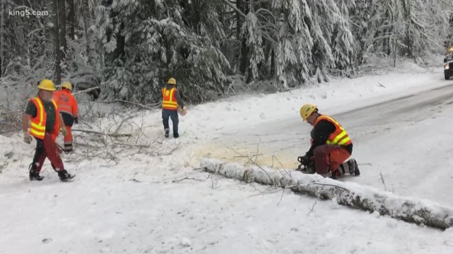 Some parts of western Washington could see 3 to 8 inches of fresh snow, specifically north of Seattle and the Kitsap Peninsula.