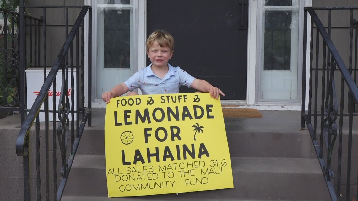 西雅图5岁孩子为夏威夷火灾受害者筹集数千美元款项