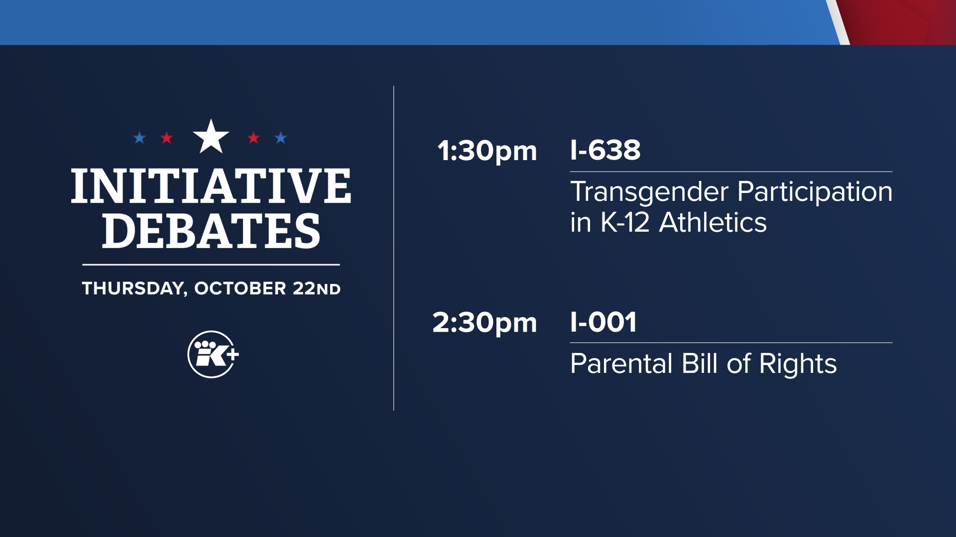 Initiative 001 Debate | king5.com