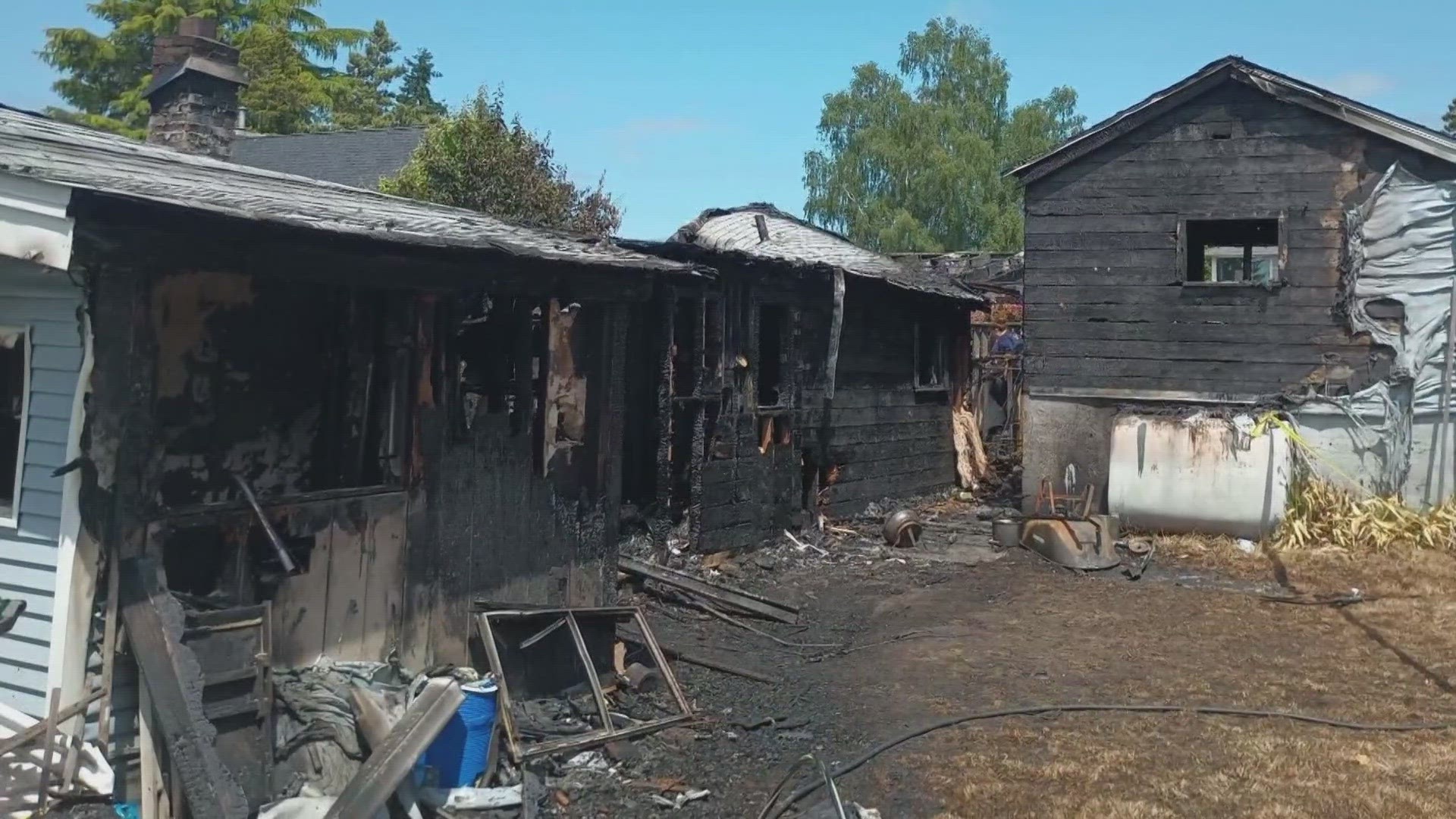 The Bremerton Fire Department is still working to figure out how the fire started.