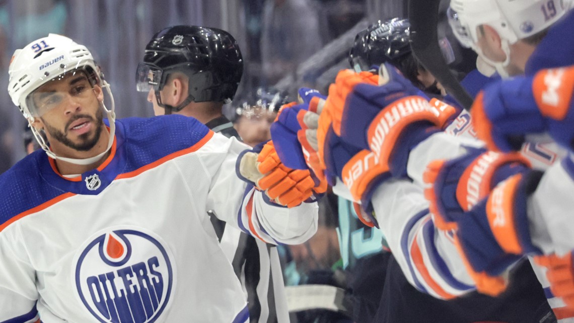 Evander Kane's hat trick lifts Oilers past Kraken 64