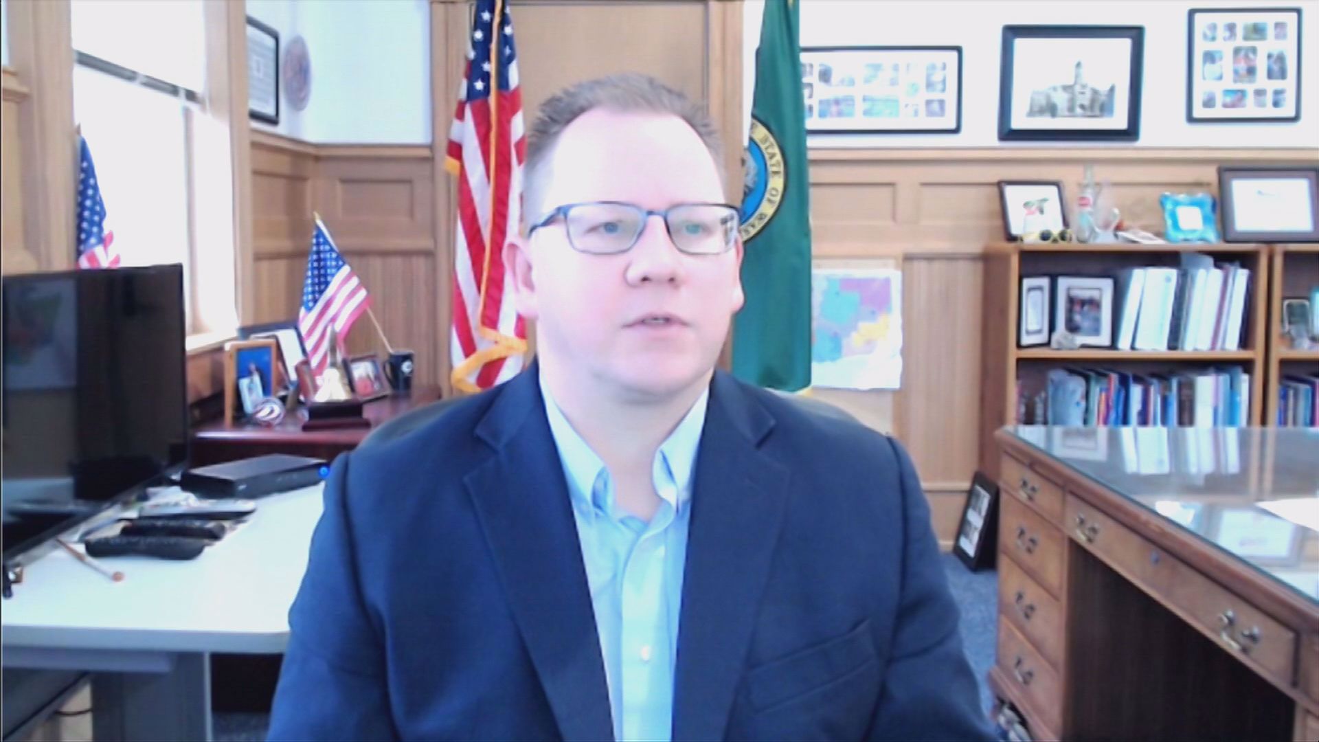 Washington Superintendent of Public Instruction Chris Reykdal said in an interview with KING 5 on Feb. 8 that he would support making masks optional in schools.